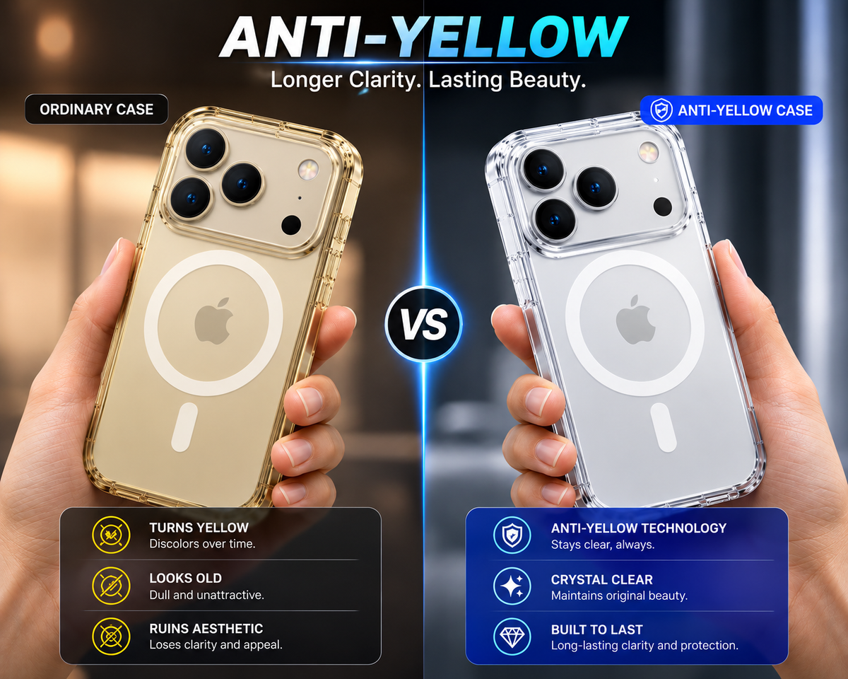 iPhone 17 PRO MAX Anti Yellow Magsafe Case