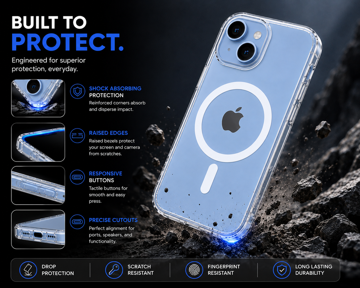 iPhone 15 Transparent MagSafe Case