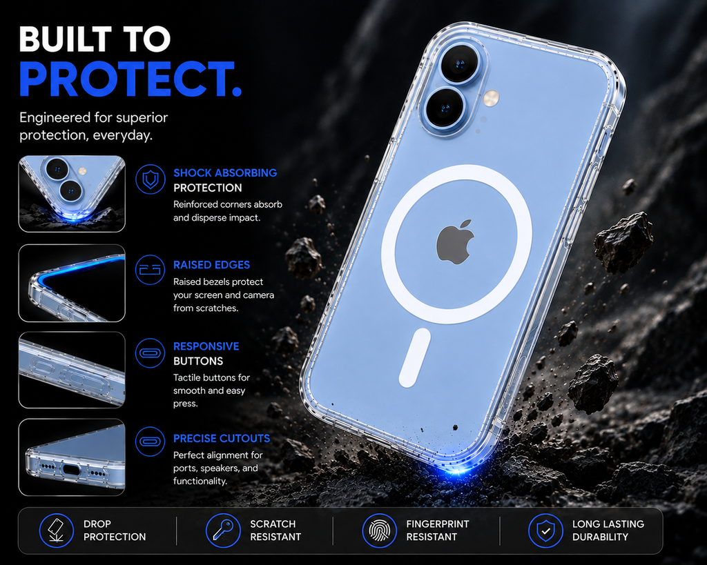 iPhone 17 Transparent MagSafe Case