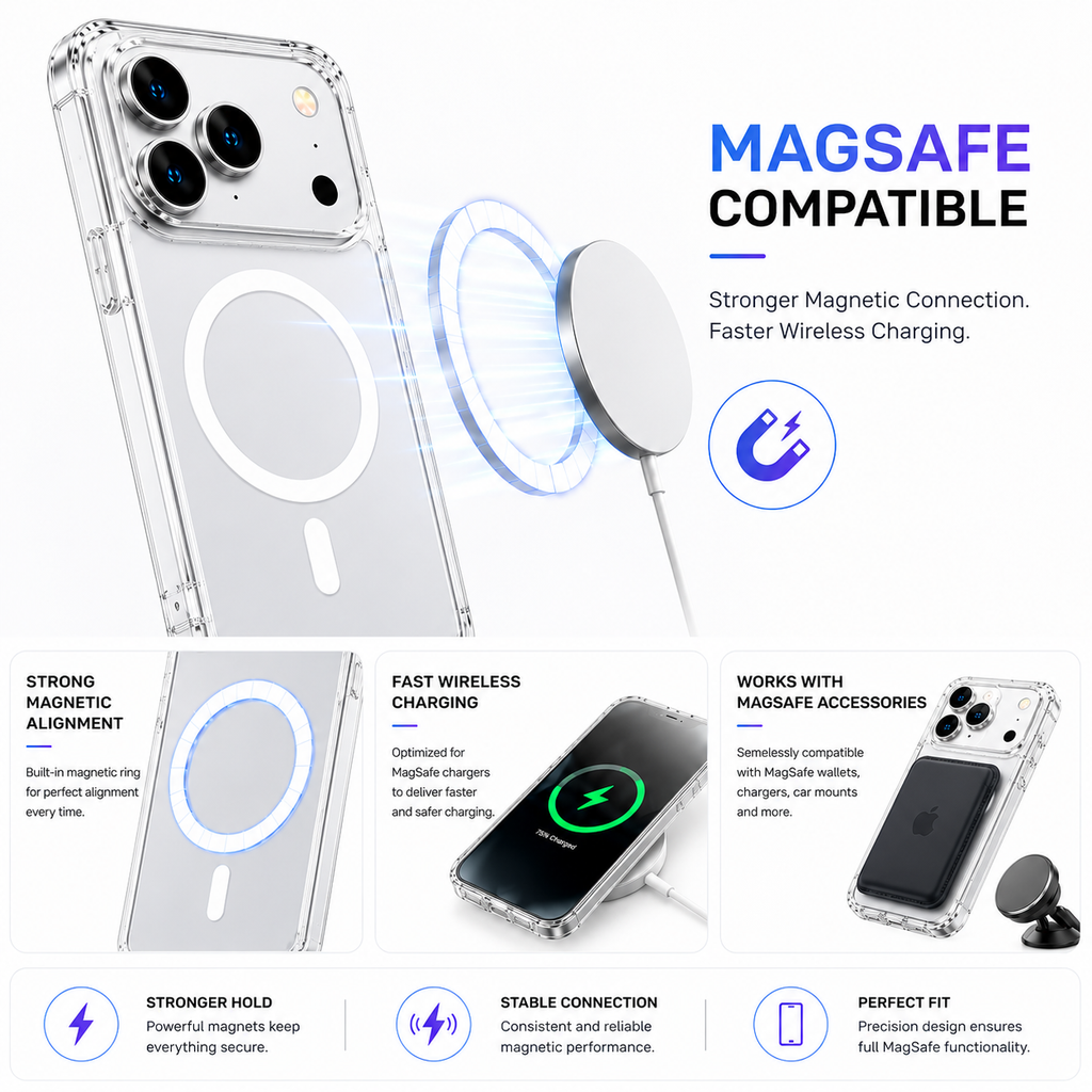 iPhone 17 PRO MAX Anti Yellow Magsafe Case