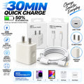 RIDS Technologies 20W Fast Charger with USB-C to Lightning Cable – PD Fast Charging Adapter & 1M Data Sync Cable Combo for iPhone