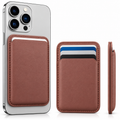 RIDS Technologies MagSafe Wallet – Magnetic Card Holder for iPhone, Slim Leather Finish