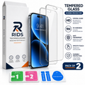 RIDS Technologies iPhone 14 PLUS Tempered Glass Pack of 2 | Crystal Clear HD, 9H Hardness, Anti-Fingerprint & Scratch Resistant
